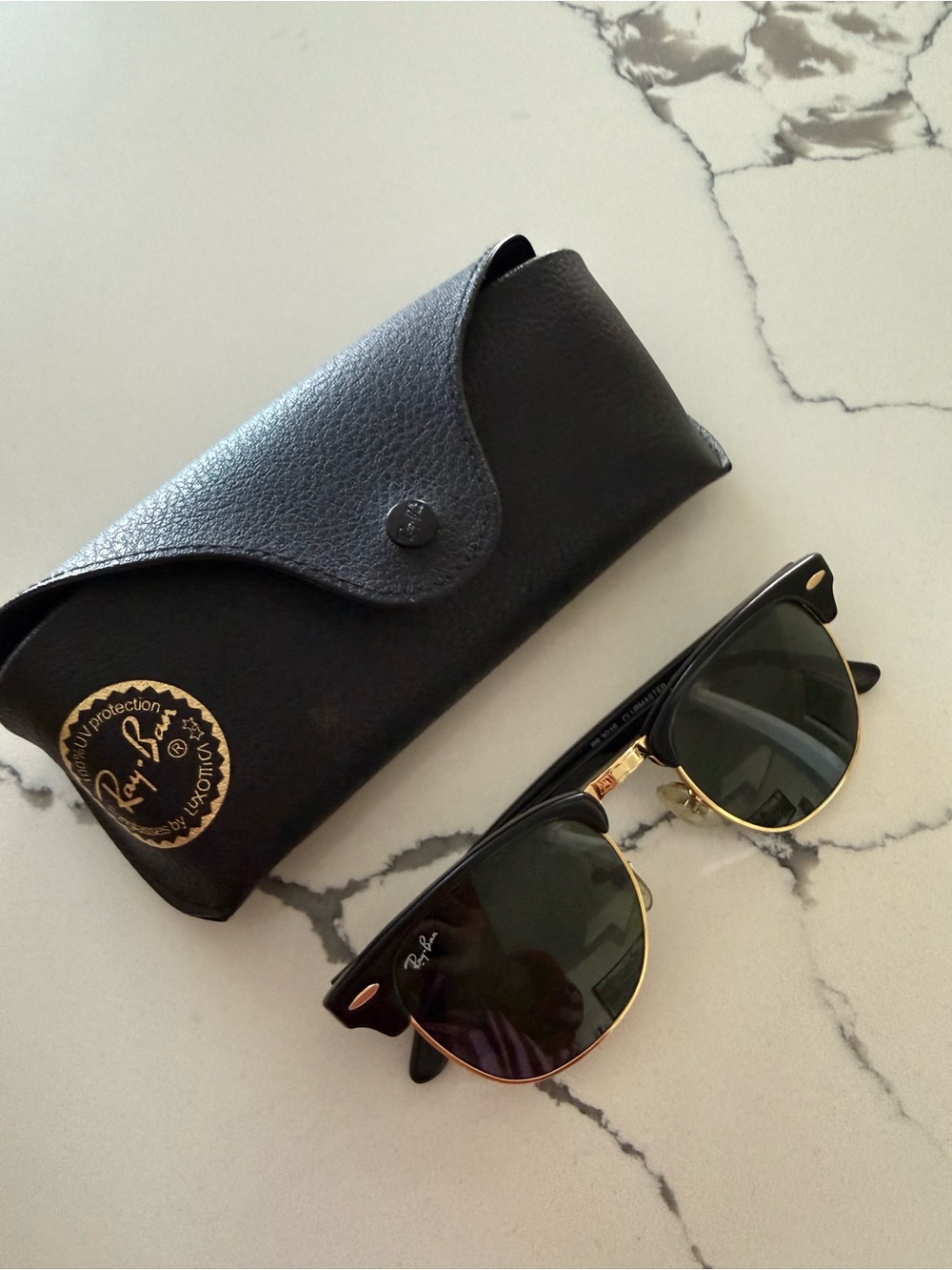 Ray-Ban Clubmaster Sunglasses - Black and Gold